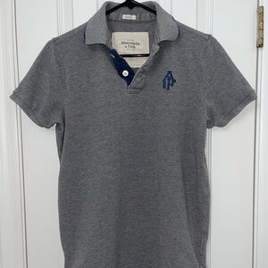 Vintage Abercrombie & Fitch Gray Mens Polo Size M